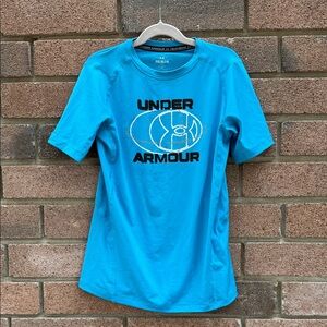 Under Armour Turquoise Logo Performance Tee Size Large